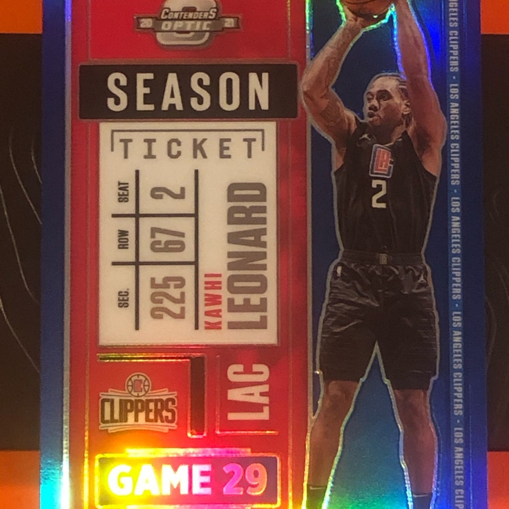 Kawhi Leonard blue Ssp contenders /99